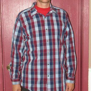 Plaid Mens Casual Dress shirt